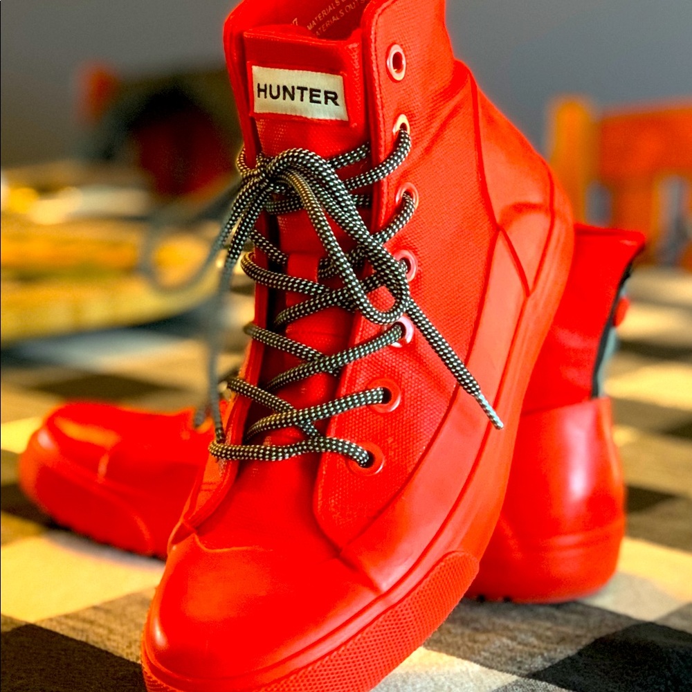 Red Rain Boots